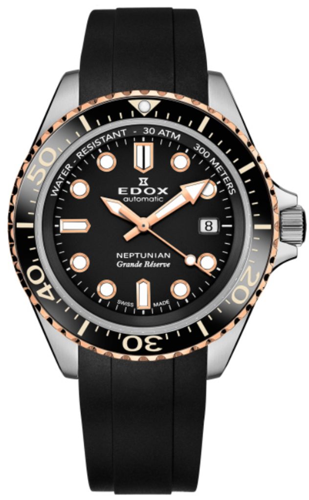 EDOX Skydiver Neptunian Grande Reserve 80801-3NRCA-NIR | Helveti