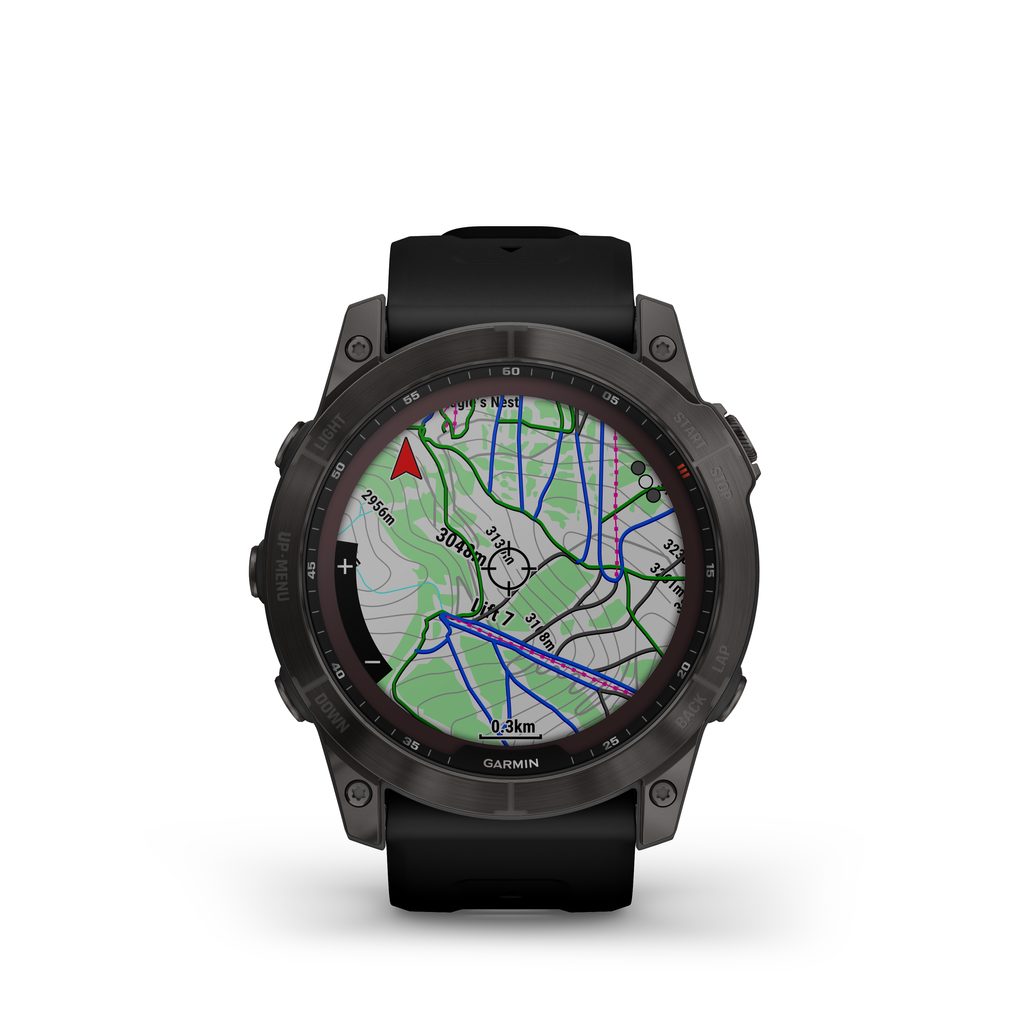 Buy Garmin Fenix 7X Silicone Strap Smart Watch - Black