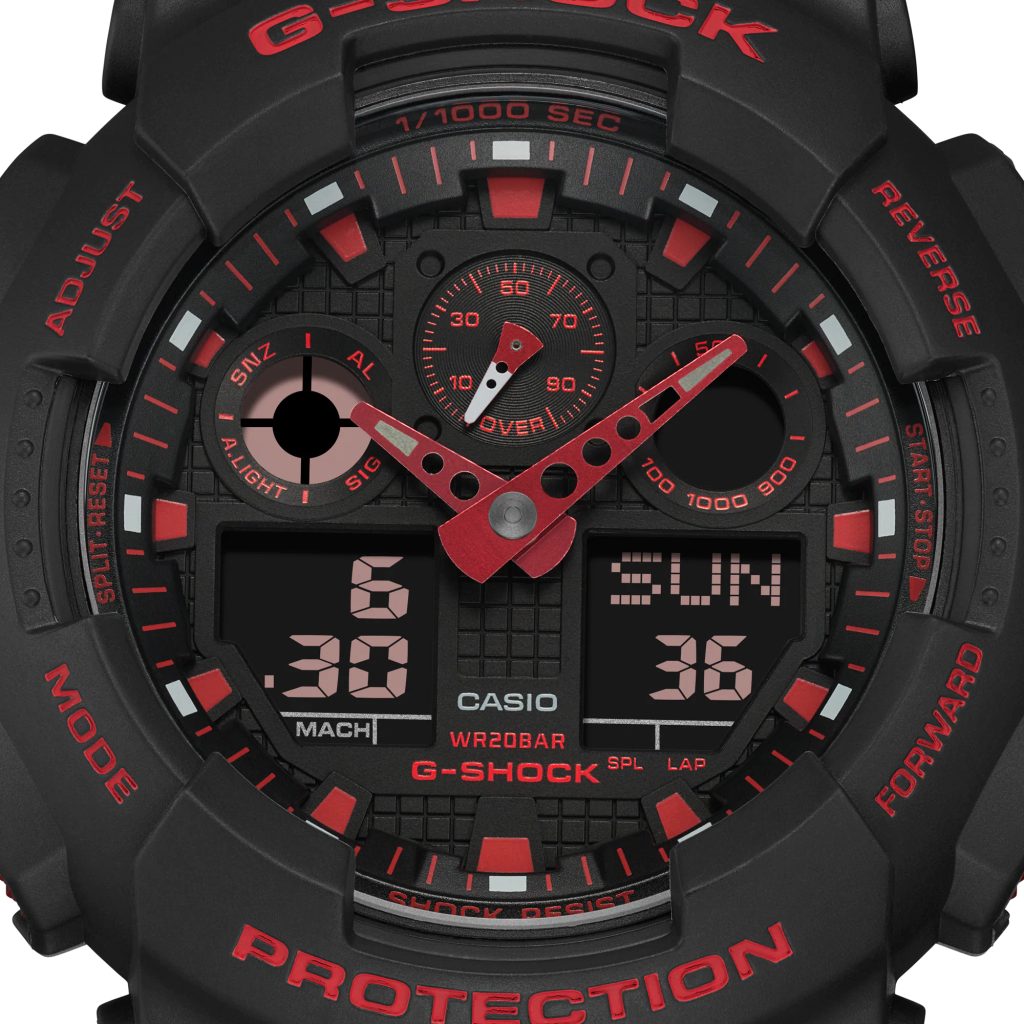 Casio G-Shock GA-100BNR-1AER Ignite Red | Helveti.eu