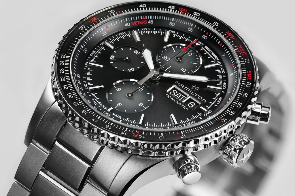 Hamilton Khaki Aviation Converter Auto Chrono H76726130 Helveti.eu