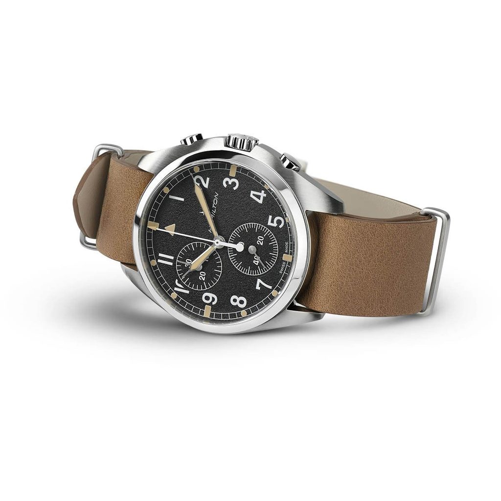 Hamilton khaki pilot pioneer clearance chronograph