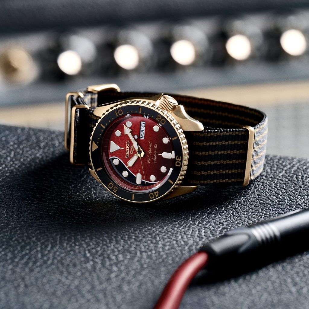 Seiko 5 Sports Brian May Limited Edition SRPH80K1 Red Special II |  