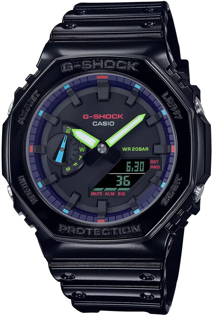 Casio G-Shock GA-2100RGB-1AER Virtual Rainbow Series | Helveti.eu