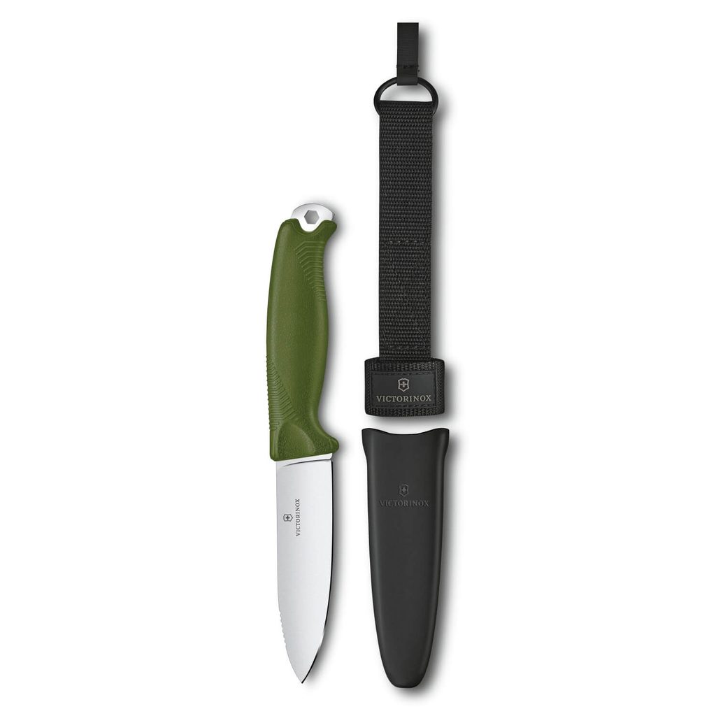 Victorinox fixed blade knife Venture Olive 3.0902.4 Helveti.eu