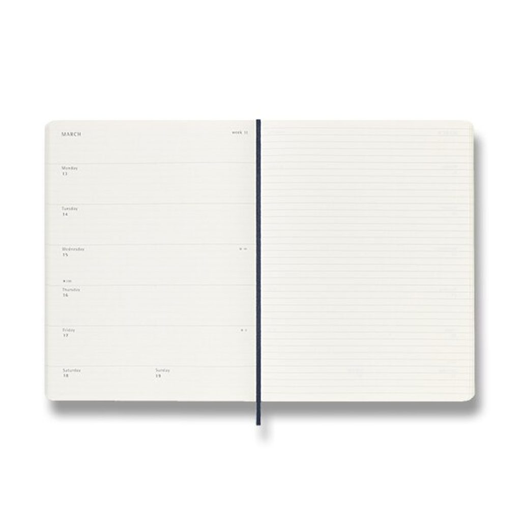 Moleskine Diary 2023 SELECTION OF COLOURS weekly soft cover XL