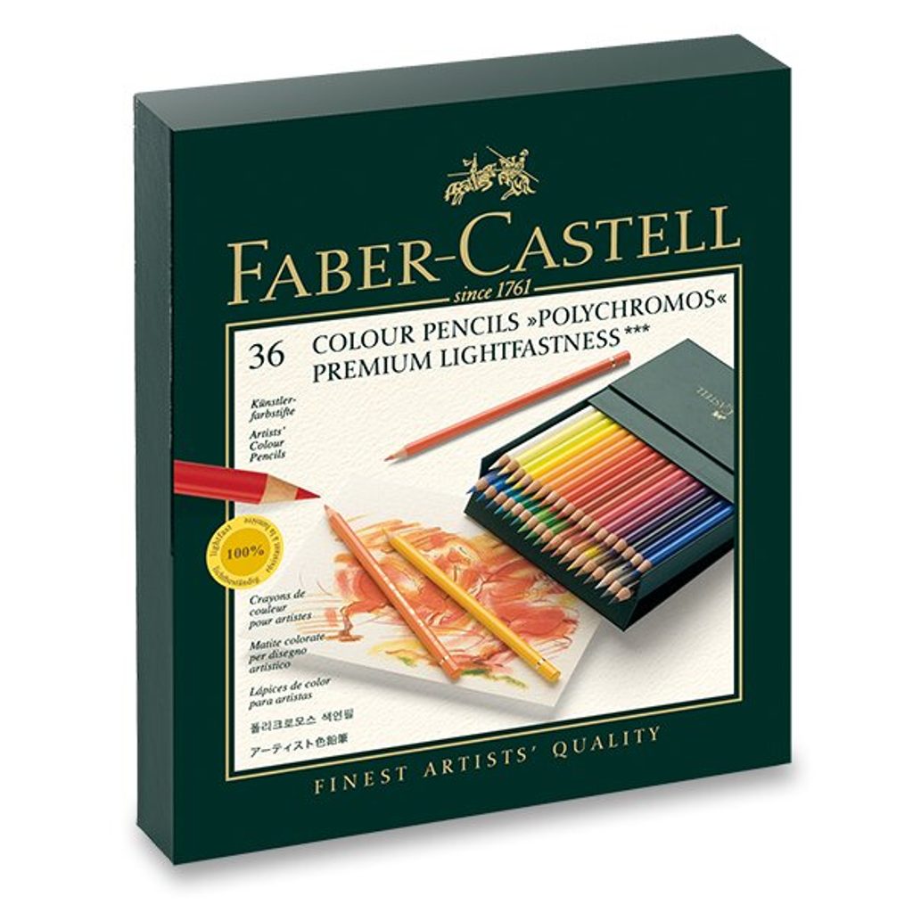 Sada Pastelky Faber-Castell Polychromos - studio box - 36 barev  0086/1100380 | Helveti.cz