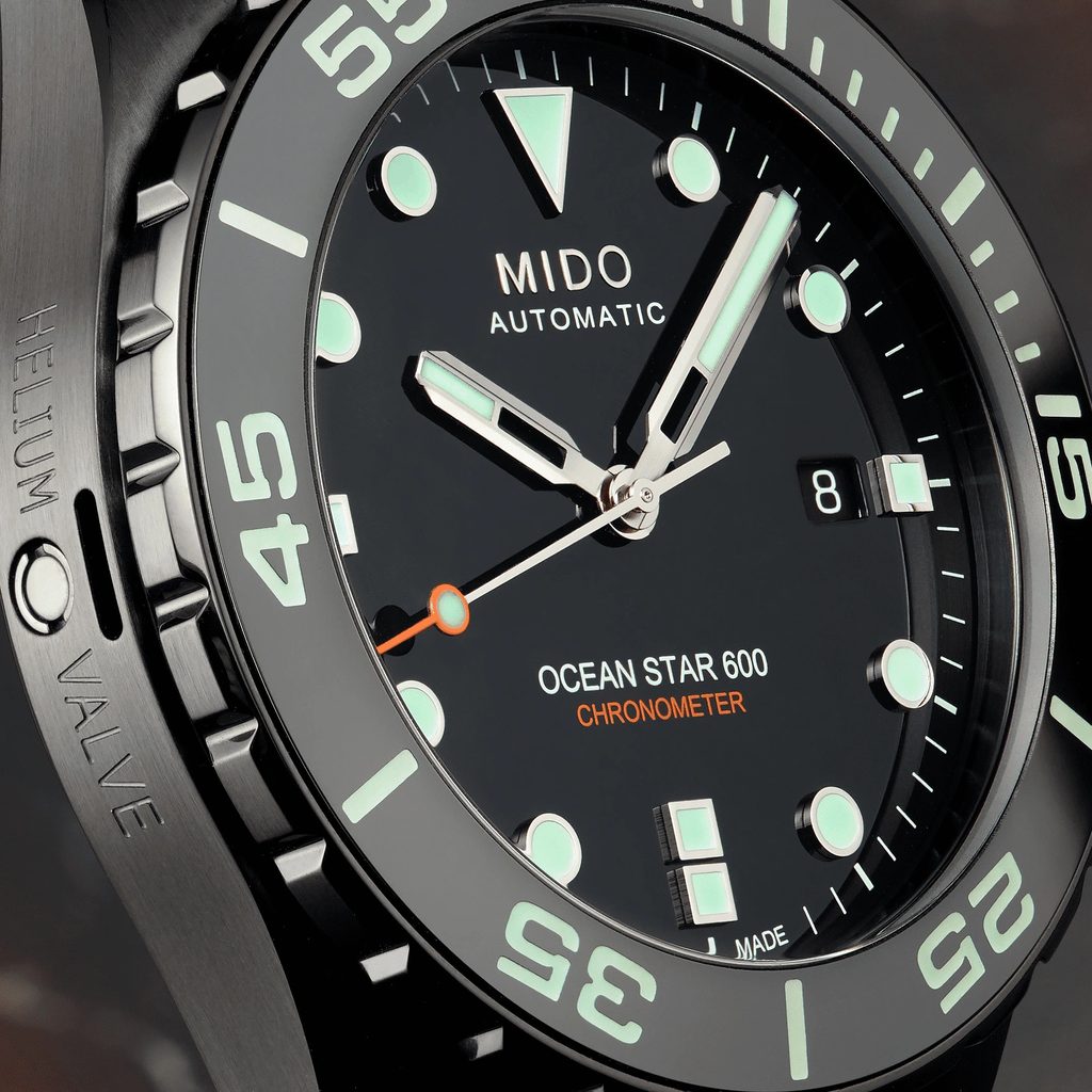 Mido ocean star on sale diver 600 black