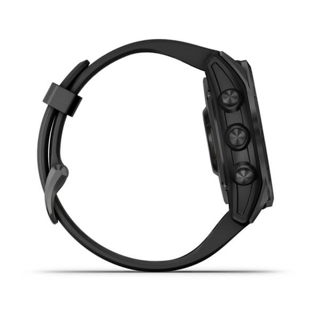 Montre connectée Garmin Fenix 7S Solar Gray avec bracelet silicone Noir -  Instant Domotic