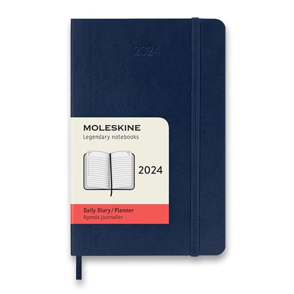 Moleskine Diary 2024 - soft cover - S, daily - choice of colours