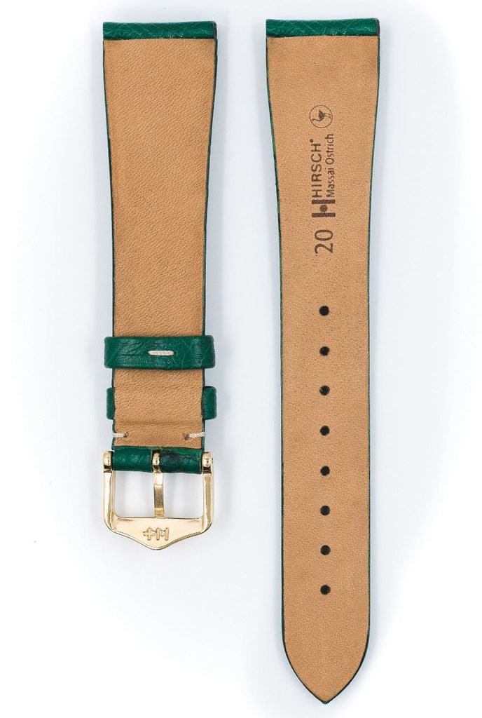 Hirsch Ostritch Strap, Green