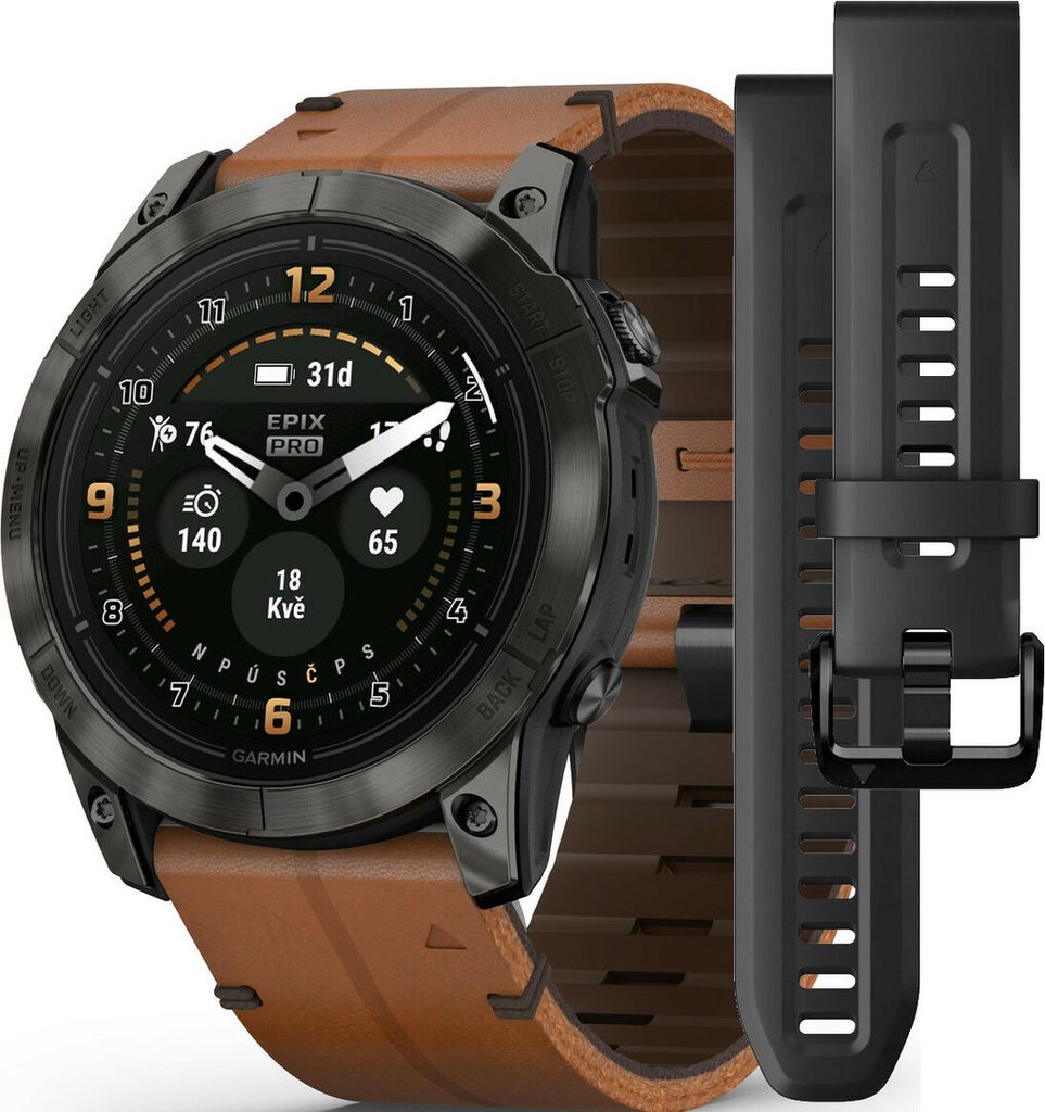 Garmin Epix Pro Gen 2 47MM Sapphire Titanium Touchscreen Whitestone Watch
