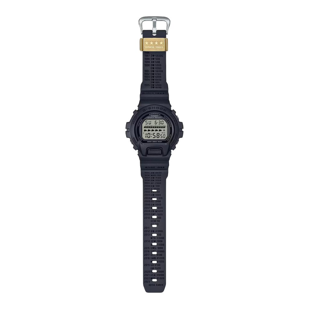 Casio G Shock DW 6640RE 1ER 40th Anniversary Remaster Black