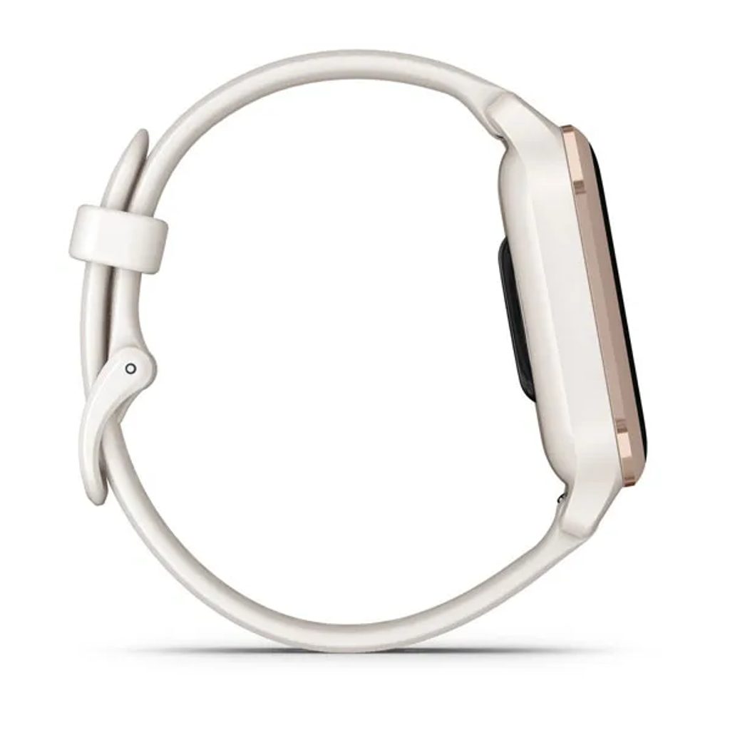 Garmin Venu® Sq 2 Music Edition Peach Gold / Ivory silicone band 