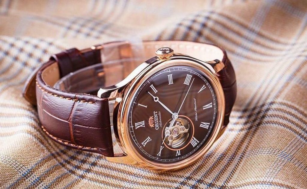 Orient on sale leather watch