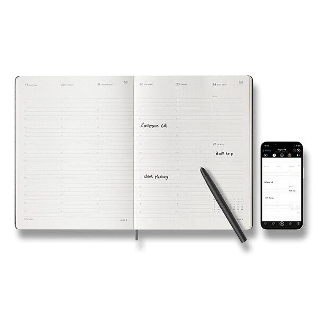 Moleskine's smart planner lets users organise notes on page and screen