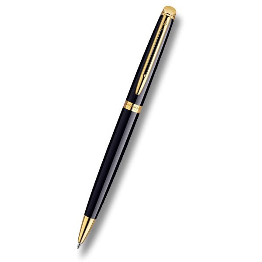 Waterman Hemisphere Black Gold Trim Ballpoint Pen