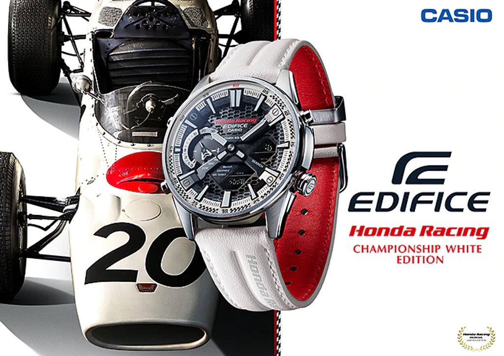 Casio Edifice ECB-S100HR-1AER Honda Racing Championship White Edition |  Helveti.eu