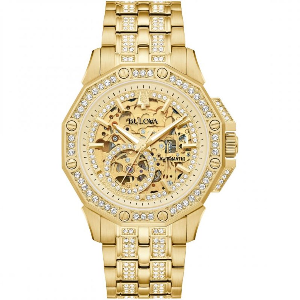 Bulova crystal clearance watch