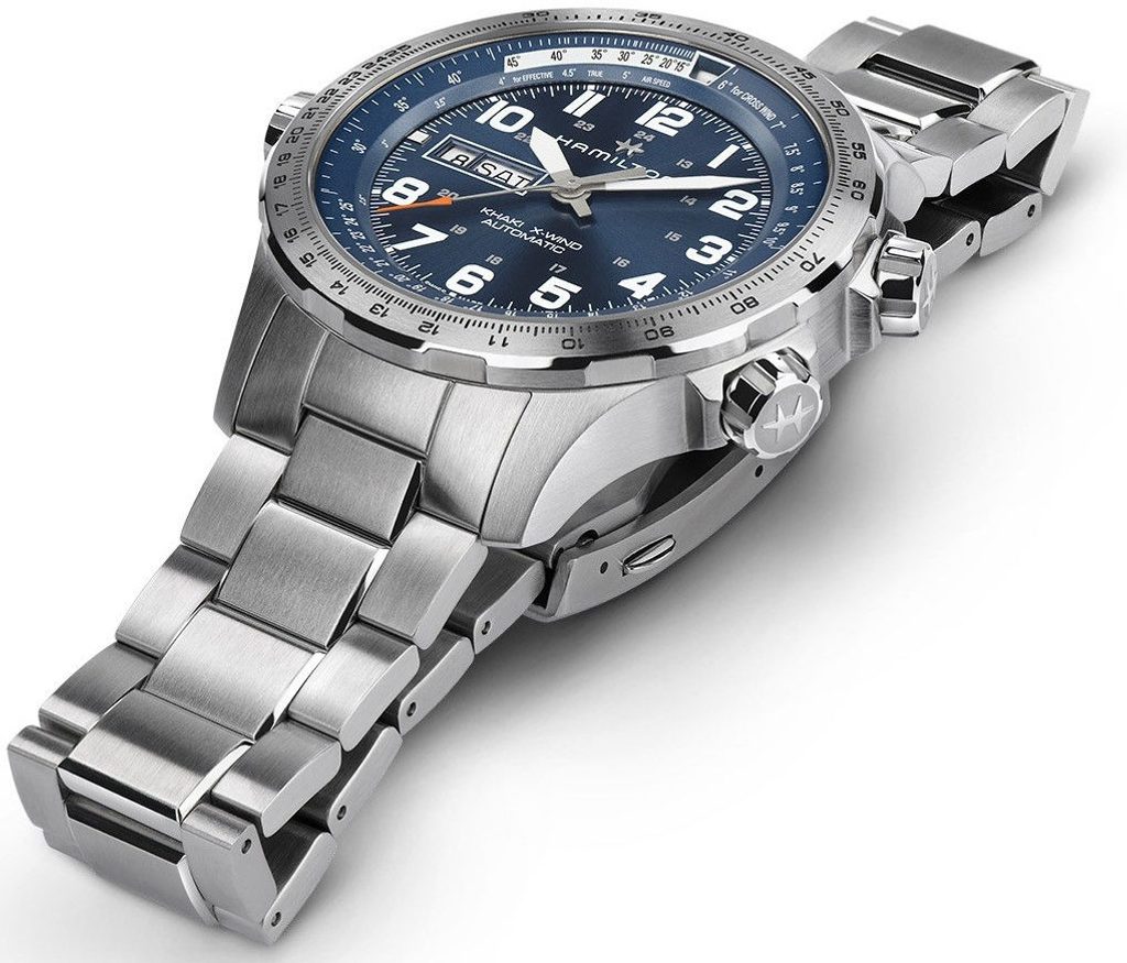Hamilton Khaki Aviation Khaki X Wind Day Date Auto H77765141