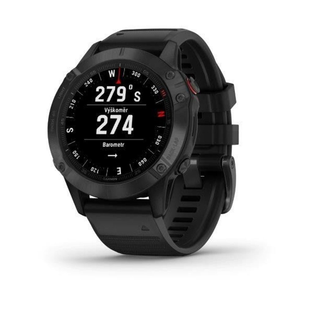 Garmin Fenix 6 PRO Glass Black Black Band MAP Music 010 02158