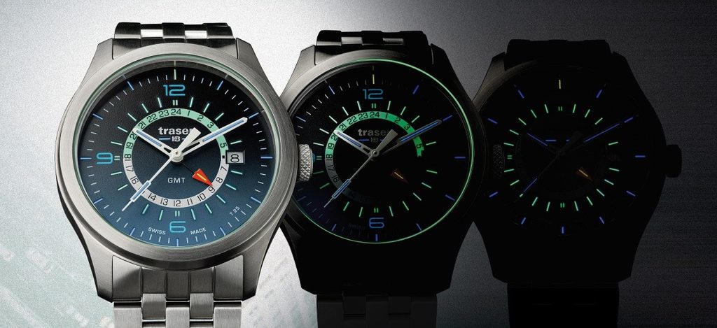 Traser Aurora GMT Blue steel Helveti.eu