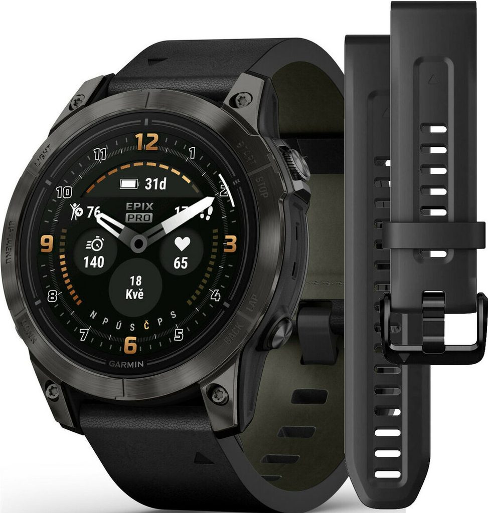 Garmin　epix Sapphire Carbon Gray DLC Ti