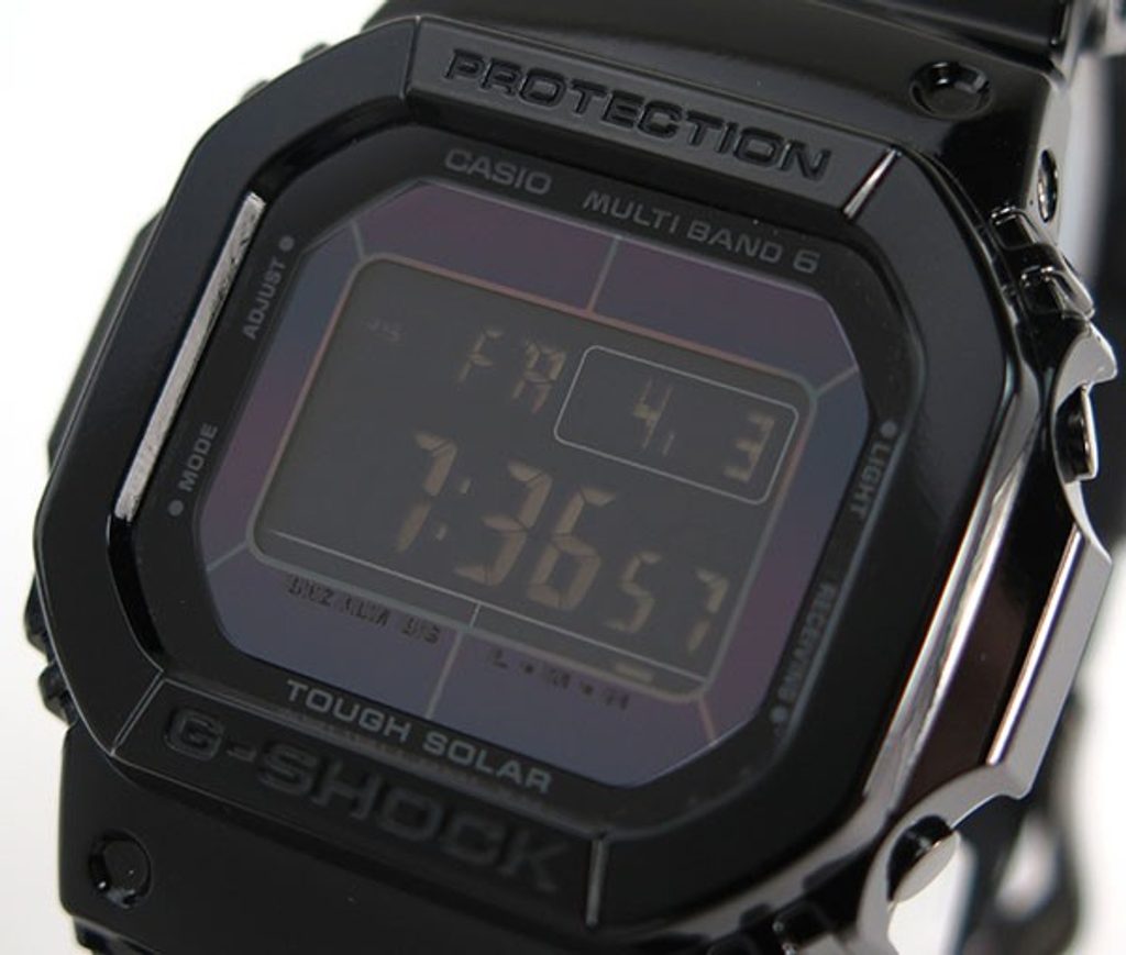 Casio G-Shock Solar Powered Quartz Black Dial Resin Bracelet Mens Watch ...