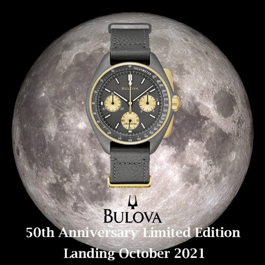 Bulova Lunar Pilot Chronograph 98A285 50th Anniversary Limited Edition |  Helveti.eu