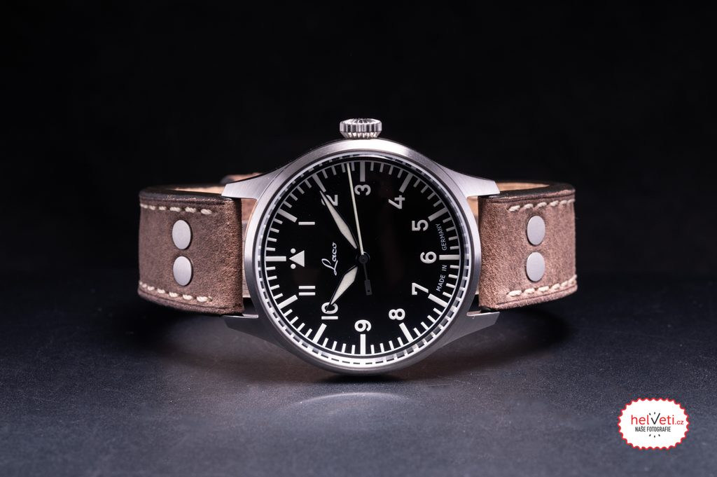 Laco Flieger Stuttgart Pro 40 Automatic Brown Vintage Strap