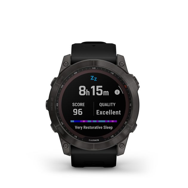 Garmin Fenix 7X PRO Sapphire Solar Titan Black/ Black Silicone 