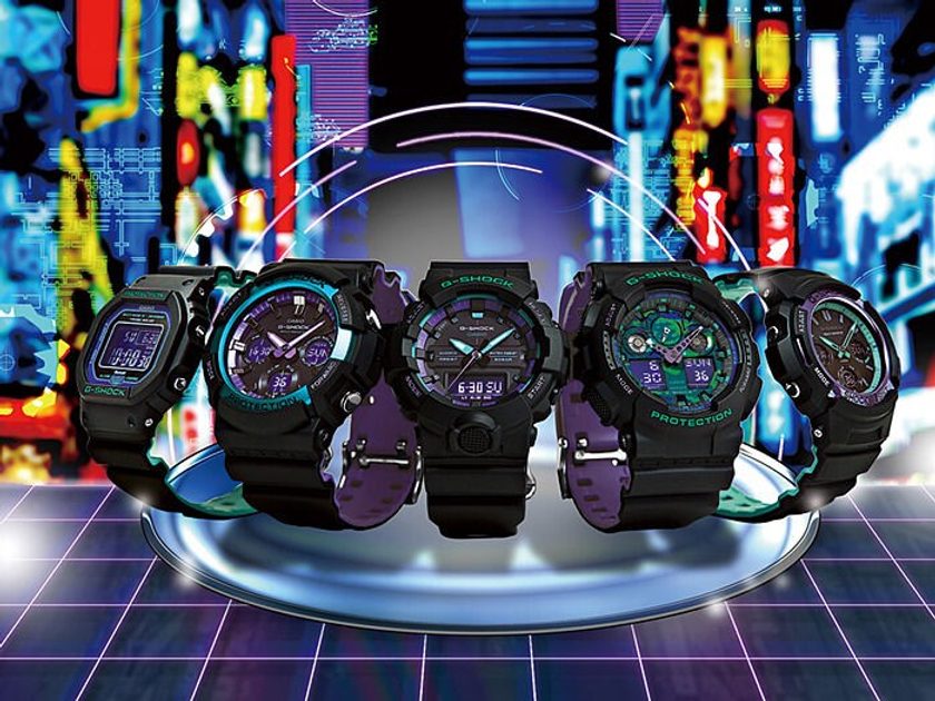 カシオ G-SHOCK GA-110HC パープル ブラック CASIO - 時計