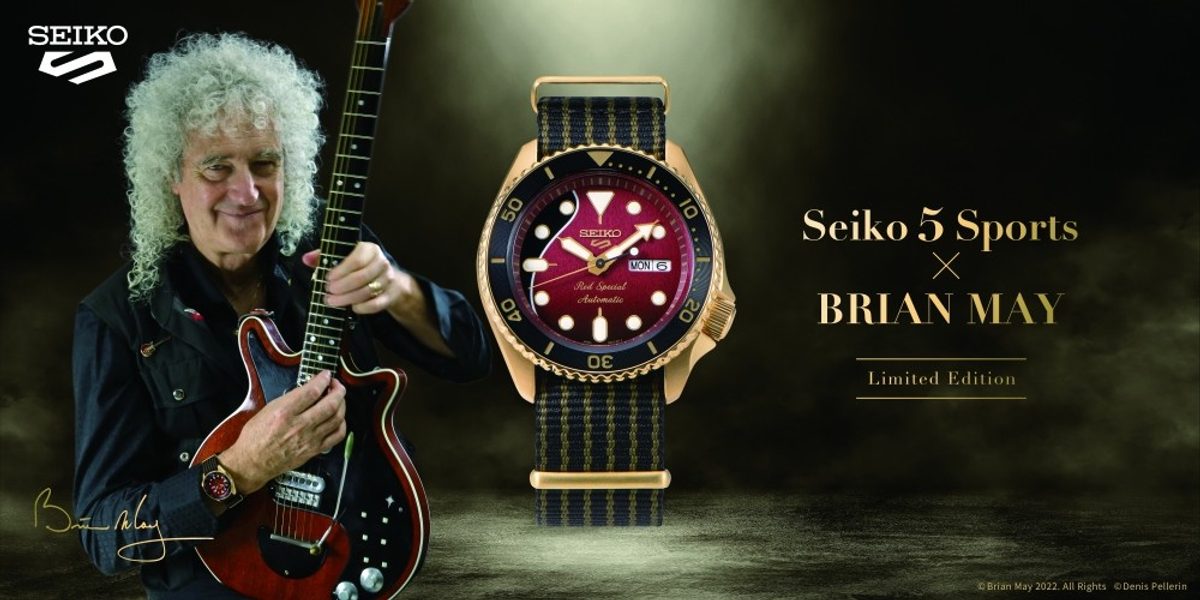 Seiko 5 Sports Brian May Limited Edition SRPH80K1 Red Special II |  Helveti.eu