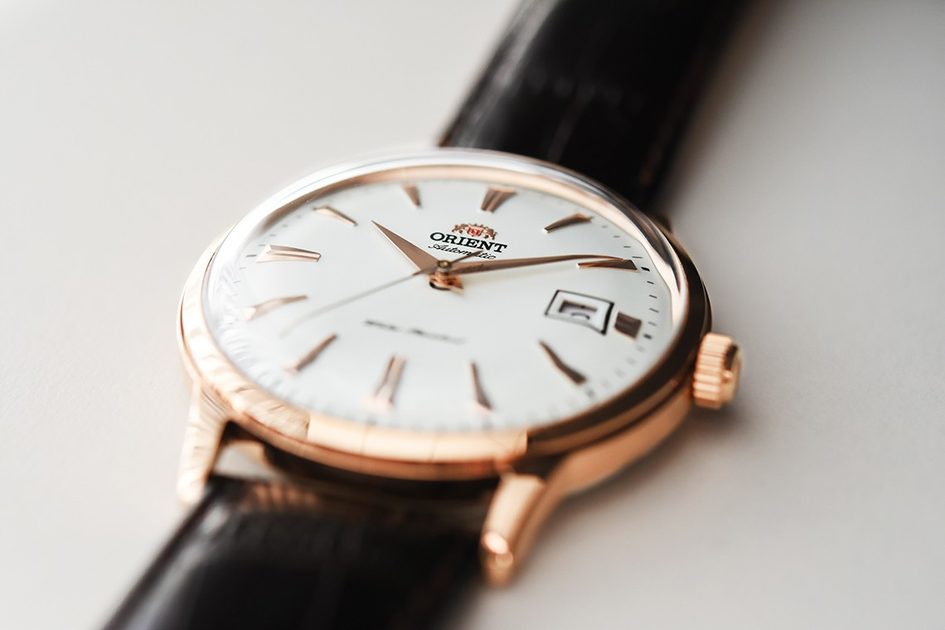 Orient bambino v4 store rose gold