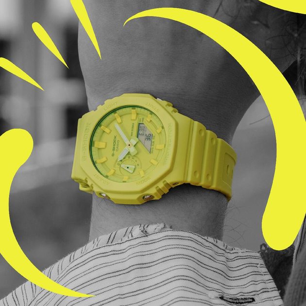 Casio G Shock GA 2100 9A9ER Tone on Tone Helveti.eu