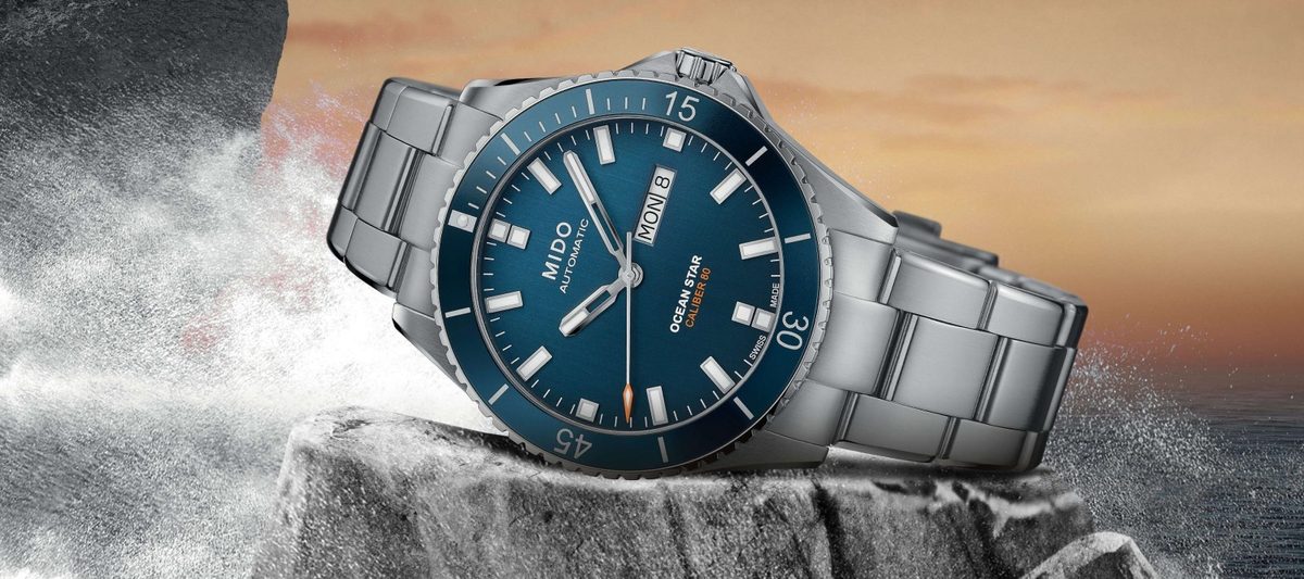 Mido ocean star shop captain blue