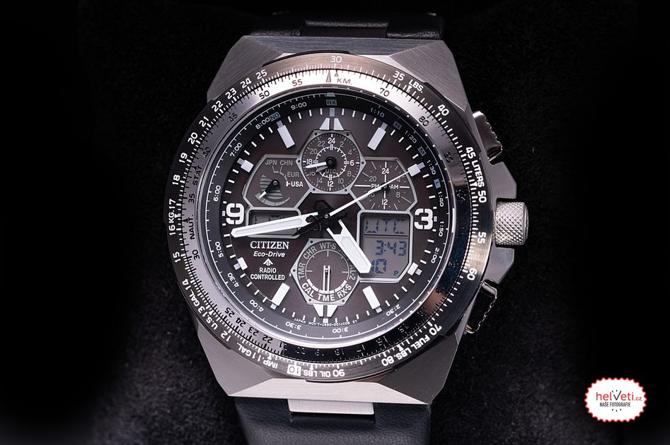 Orologio da uomo Citizen Promaster Skyhawk AT cinturino in pelle quadrante nero Eco-Drive Diver's JY8149-05E 200M Orologio da uomo Citizen Promaster Skyhawk AT cinturino in pelle quadrante nero Eco-Drive Diver's JY8149-05E 200M