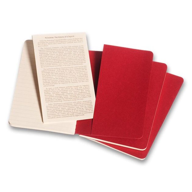 Notebooks Moleskine Cahier SELECTION OF COLOURS, 3KS - soft cover - S,  lined 1331/22342 | Helveti.eu