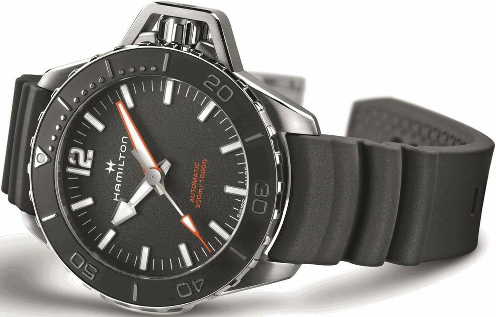 Hamilton khaki outlet navy frogman auto