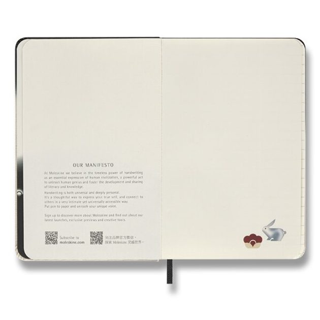 Moleskine Year of The Rabbit Minju Kim notebook - hardcover - L