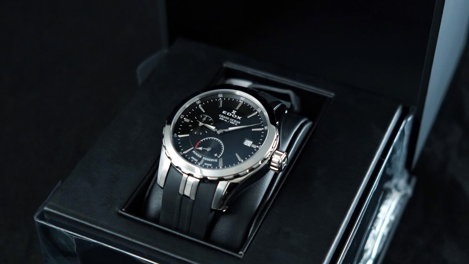 EDOX Grand Ocean Power Reserve 94500-3CA-NIN | Helveti.eu