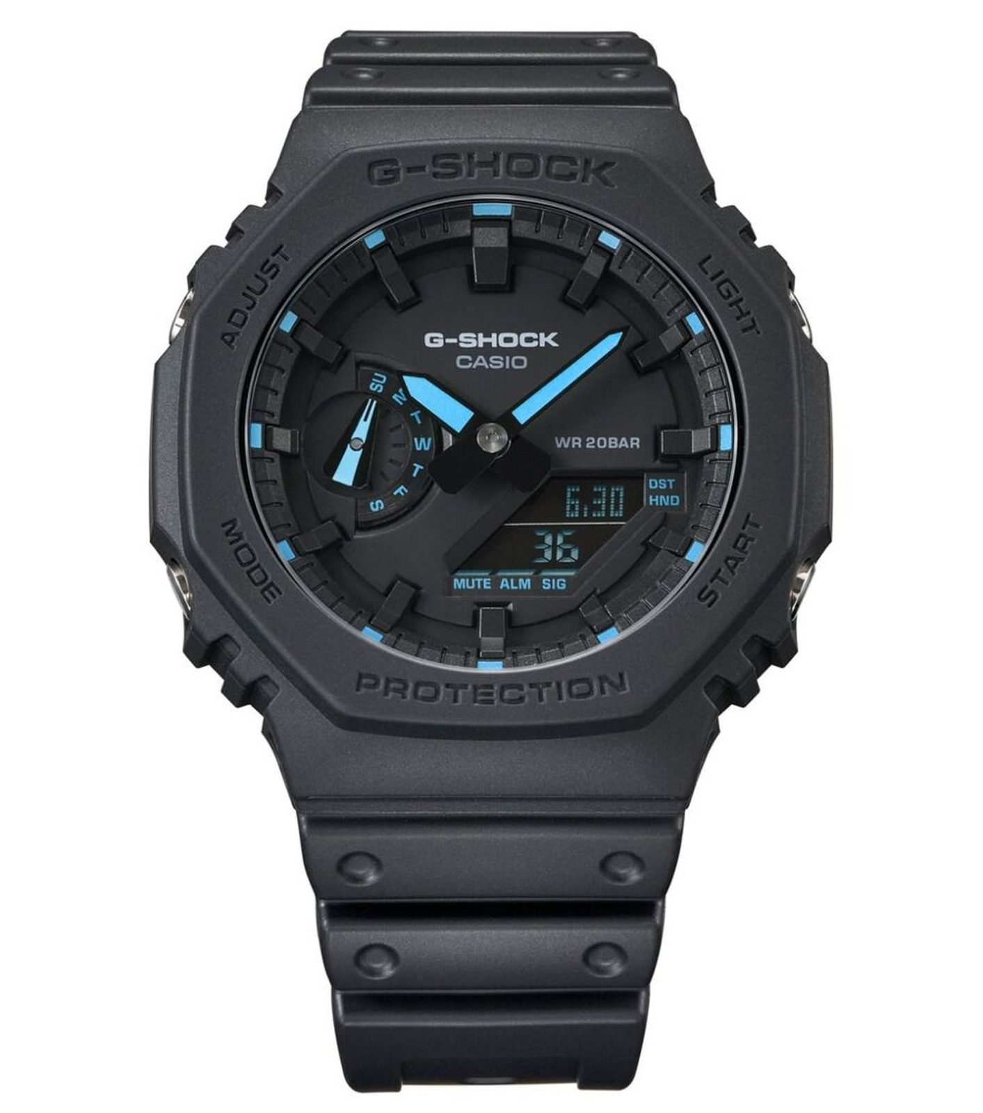 Casio G-Shock GA-2100-1A2ER Neon Accent Series | Helveti.eu | Víc