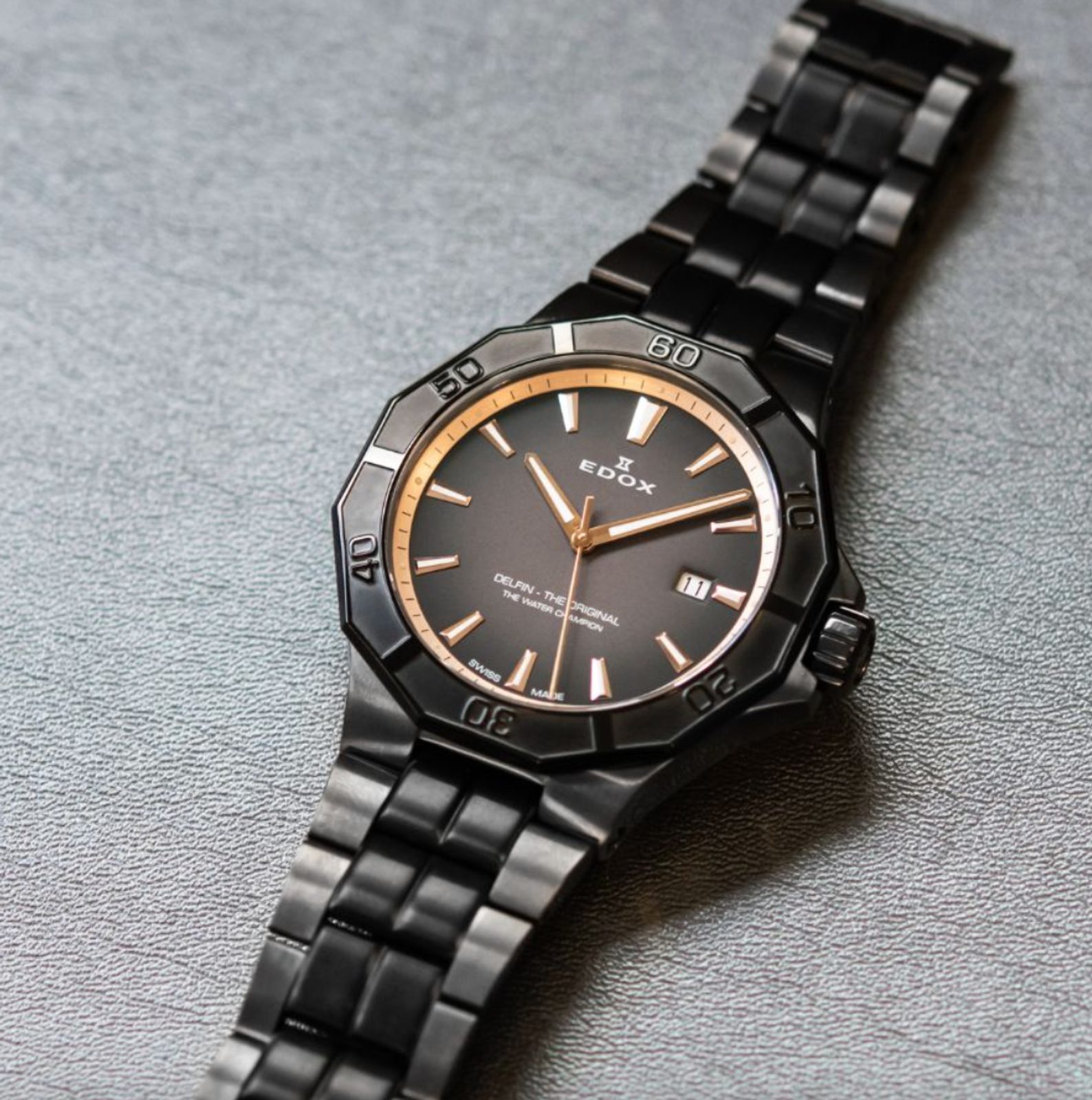 EDOX Delfin Quartz Date 53021-37GNM-NDR | Helveti.eu | Helveti