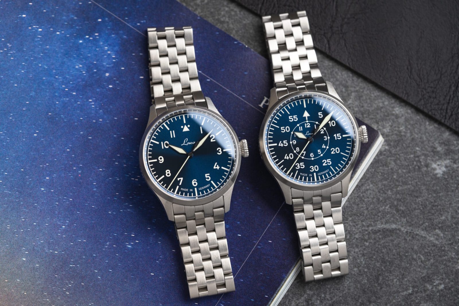 Laco Flieger Stuttgart Pro Blau 37 Automatic | Helveti.eu 
