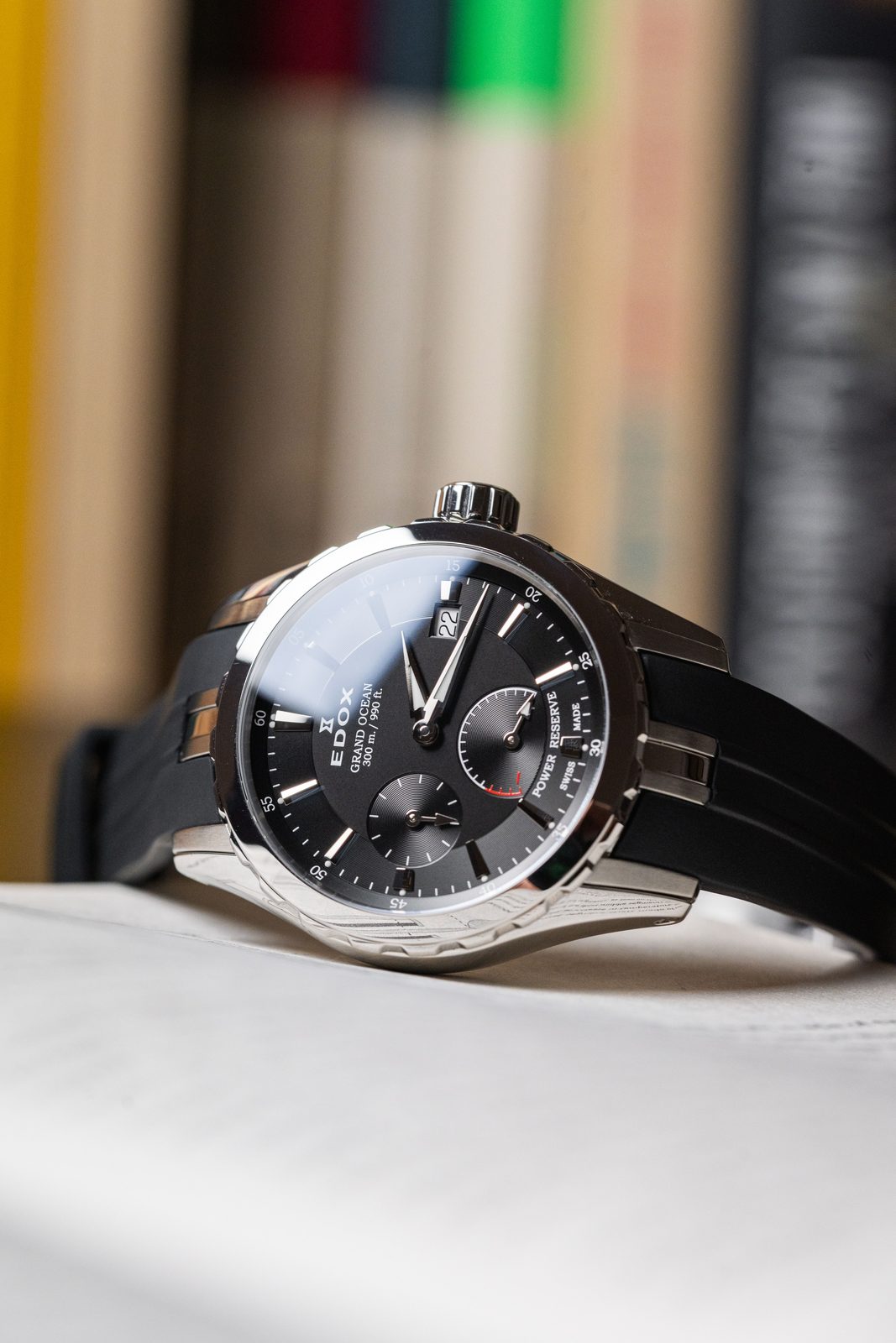 EDOX Grand Ocean Power Reserve 94500-3CA-NIN | Helveti.eu