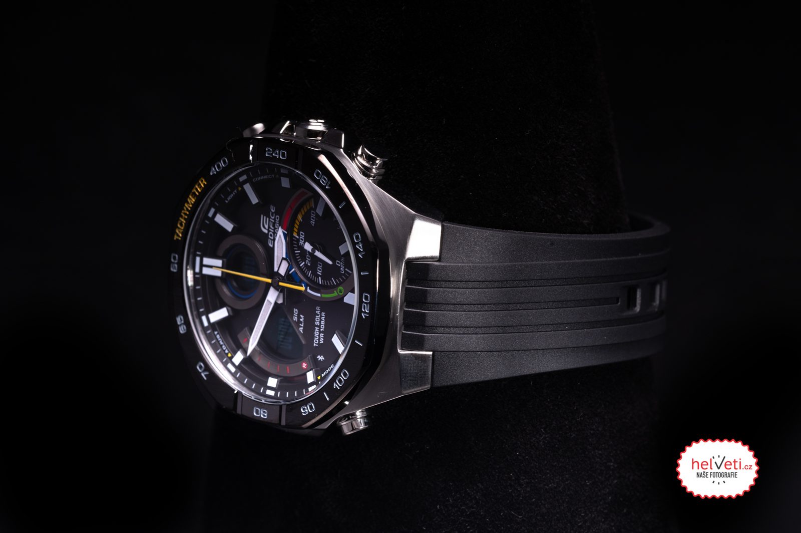 Casio Orologio Uomo ECB-950MP-1AEF – Analogico-Digitale Al Quarzo, Cinturino In Plastica, Funzione Radio Controllata, Cronometro, 100 Metri Impermeabile - 3