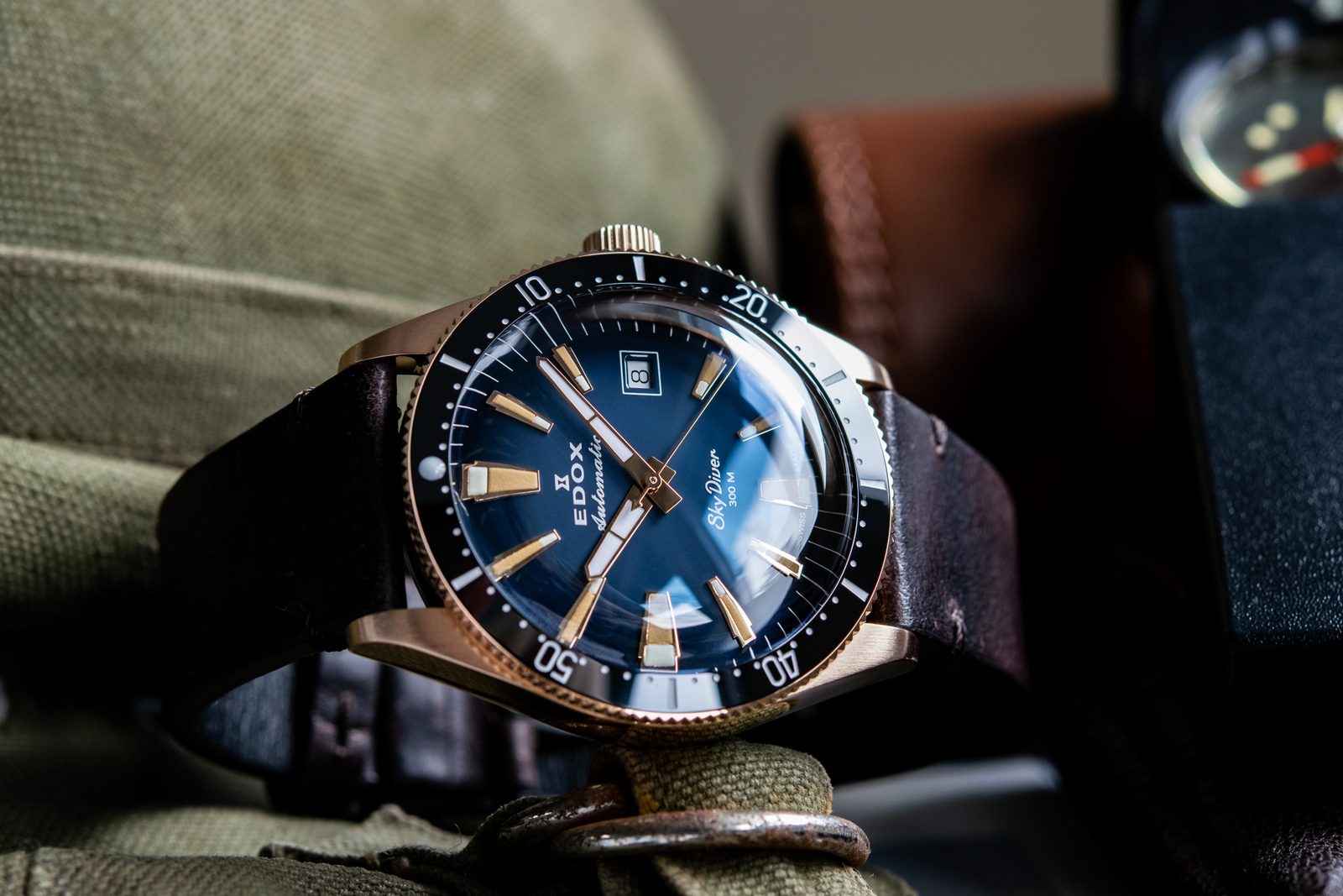 EDOX Skydiver Date Automatic 80126-BRN-BUIDR Limited Edition