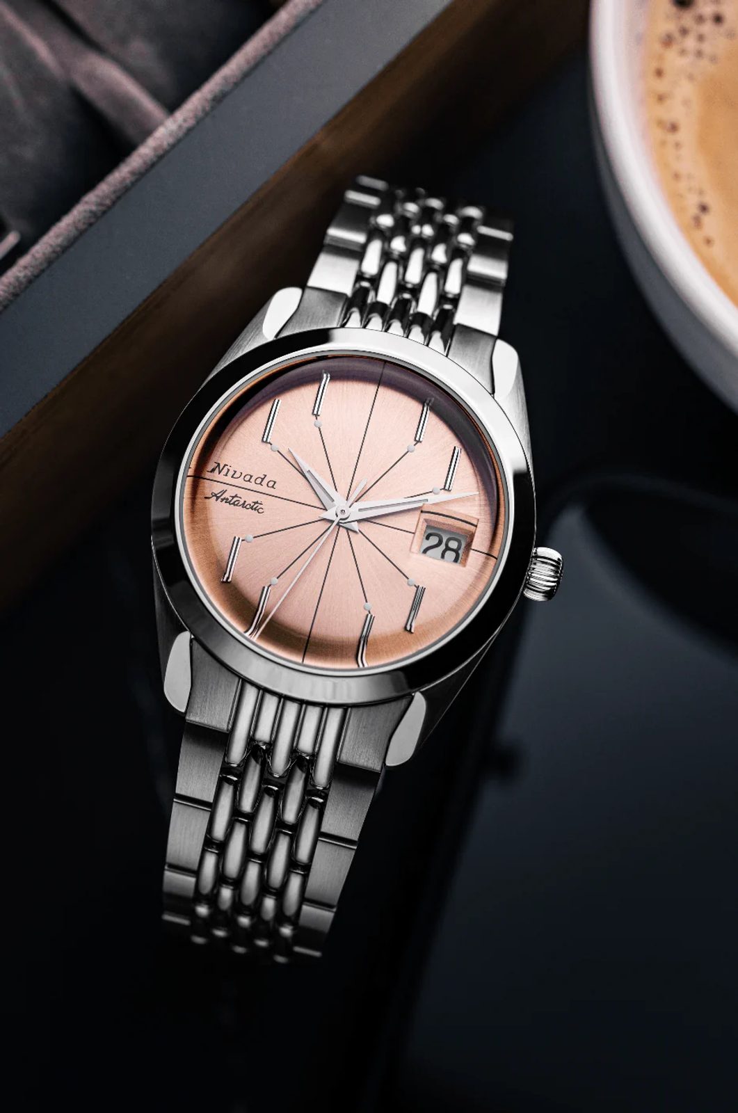 Nivada Grenchen Antarctic Salmon Spider Automatic