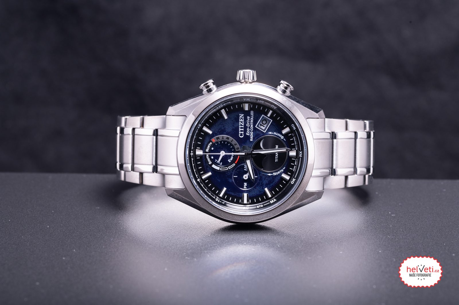 Citizen Eco-Drive Radio Controlled Tsukiyomi Moonphase Super