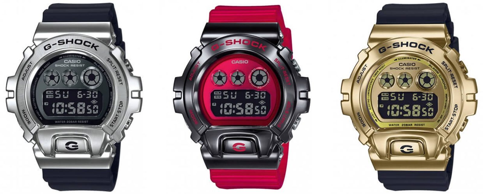 6900 Metal Bezel G Shock Gm 6900 Red Casio G-Shock 6900 MODELS 25