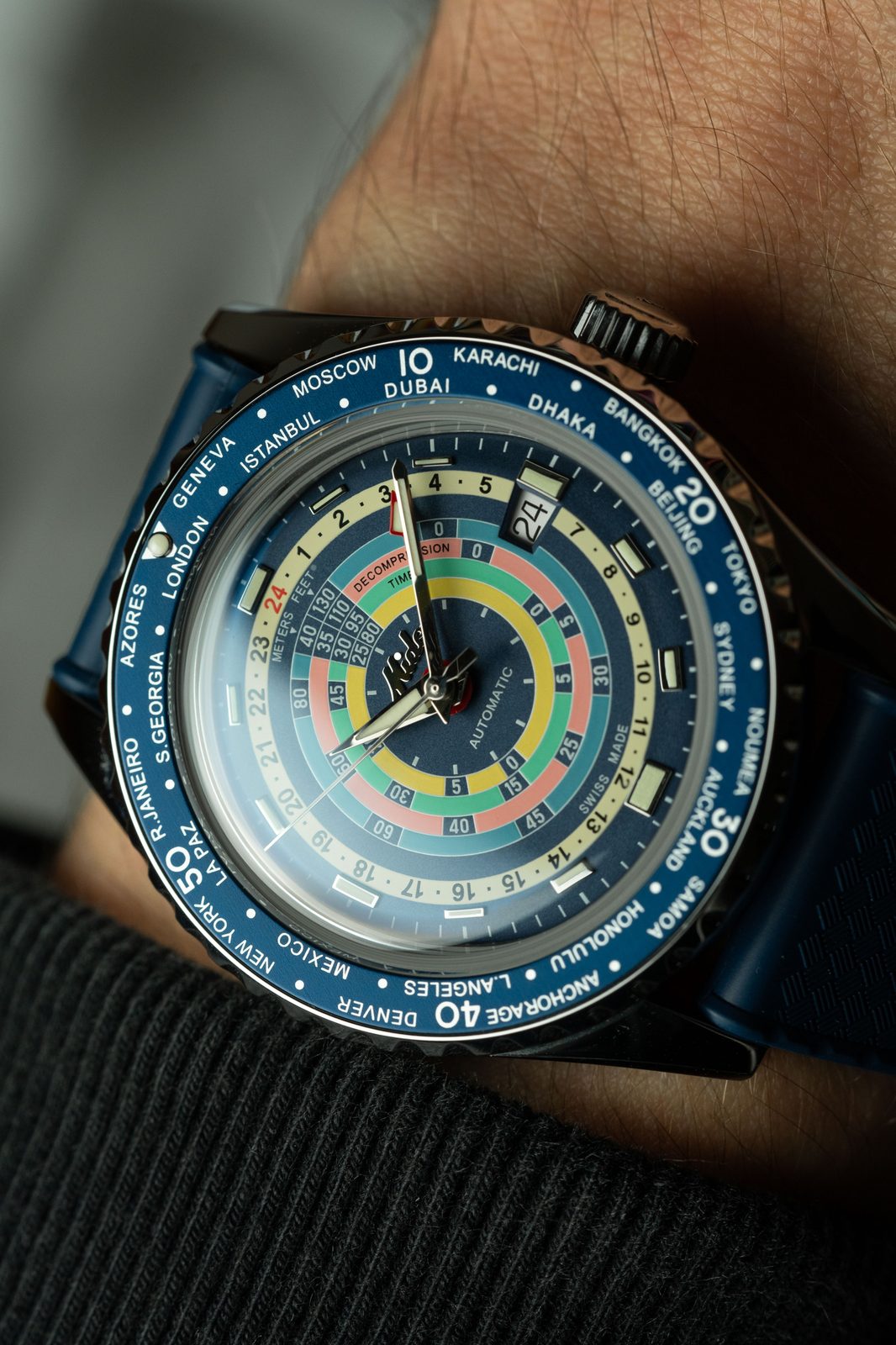 Mido Ocean Star Decompression Worldtimer
